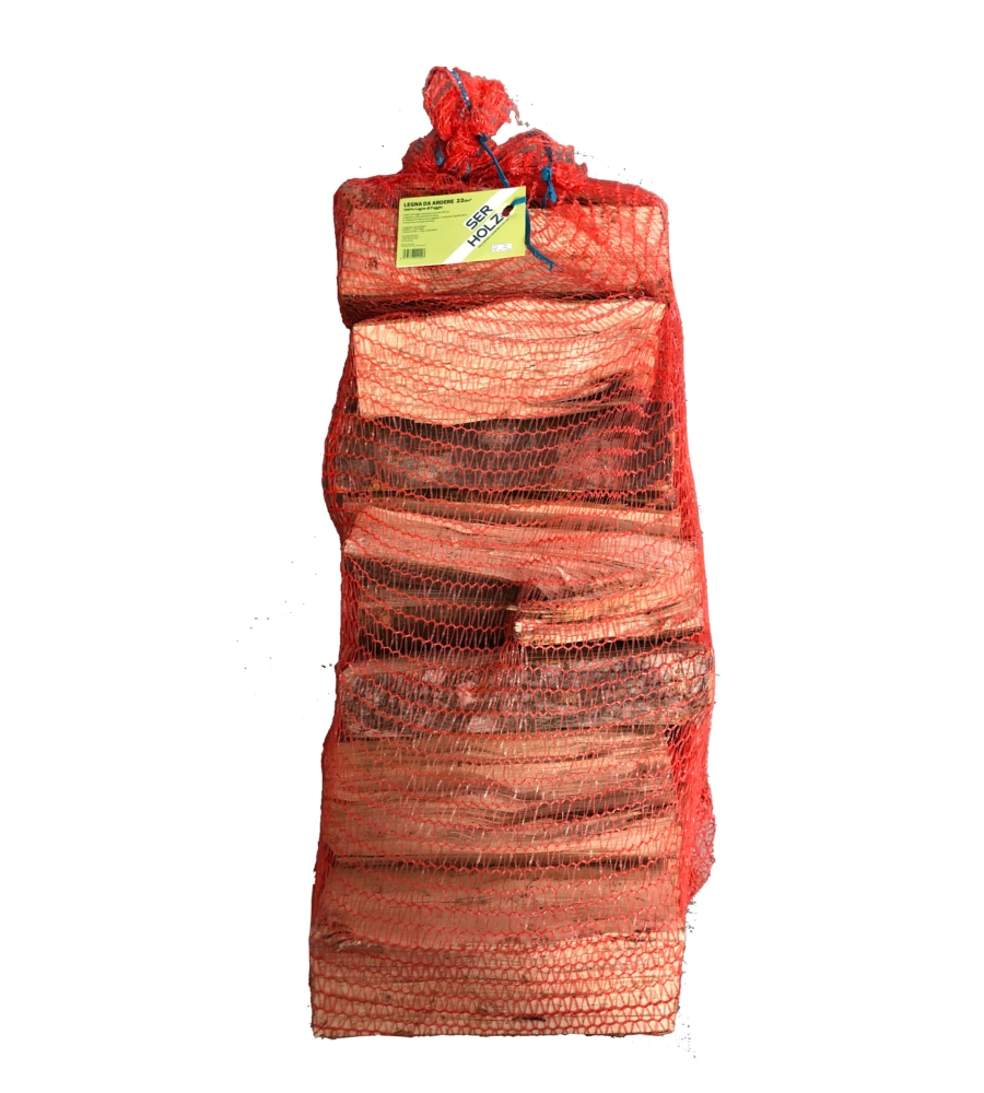 BANCALE RETE LEGNA FAGGIO DA ARDERE - 78 SACCHI DA 22 DM3, PARI A CIRCA 15KG ALL'ORIGINE
