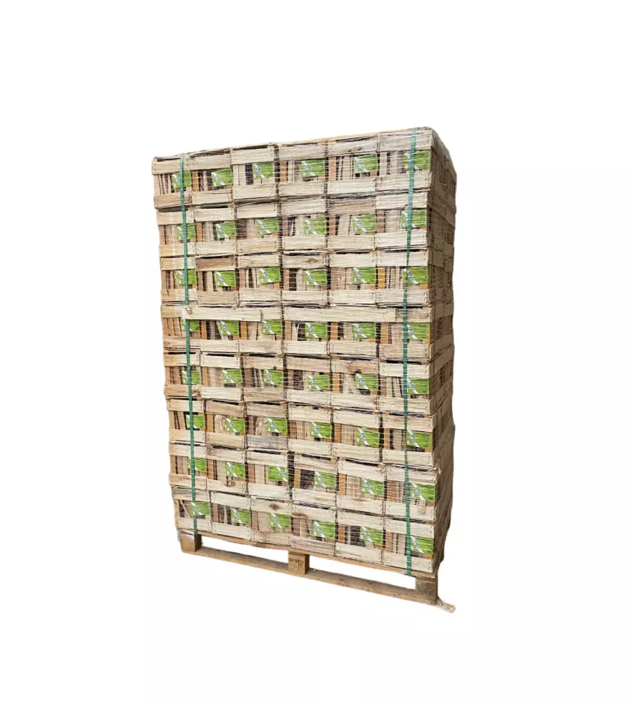 BANCALE 96 CASSETTE DI LEGNETTI 100% ABETE ACCENDIFUOCO - 6 KG IN ORIGINE