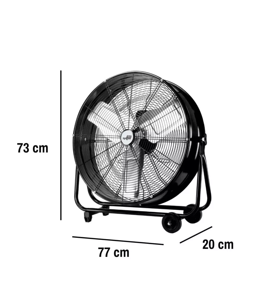 VENTILATORE DA APPOGGIO EASY SYSTEM NERO 220W
