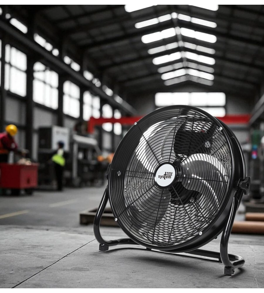 VENTILATORE DA APPOGGIO EASY SYSTEM NERO 130W