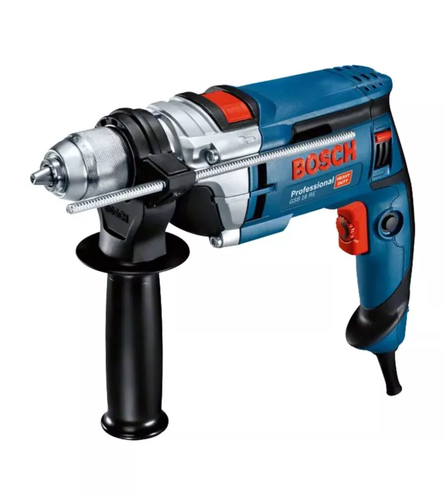 KIT VALIGETTA TRAPANO A PERCUSSIONE ELETTRICO BOSCH "GSB 16 RE PROFESSIONAL" 750W