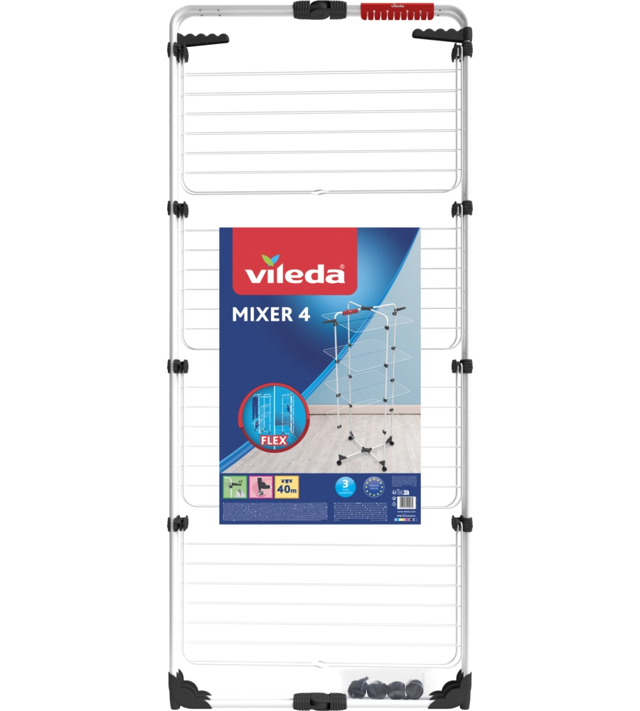 STENDIBIANCHERIA VERTICALE VILEDA "MIXER 4" 71X71X169 CM
