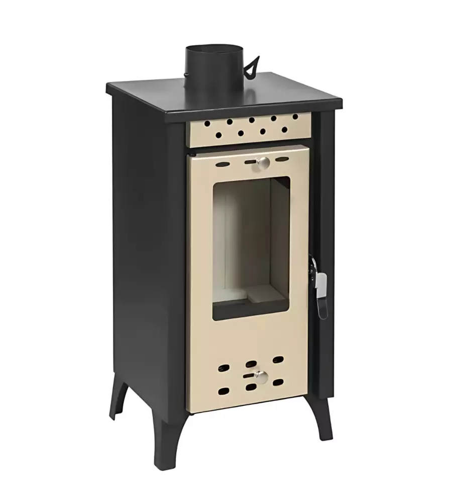 STUFA A LEGNA DIVINA FIRE "MATILDE" BEIGE 7,7 KW
