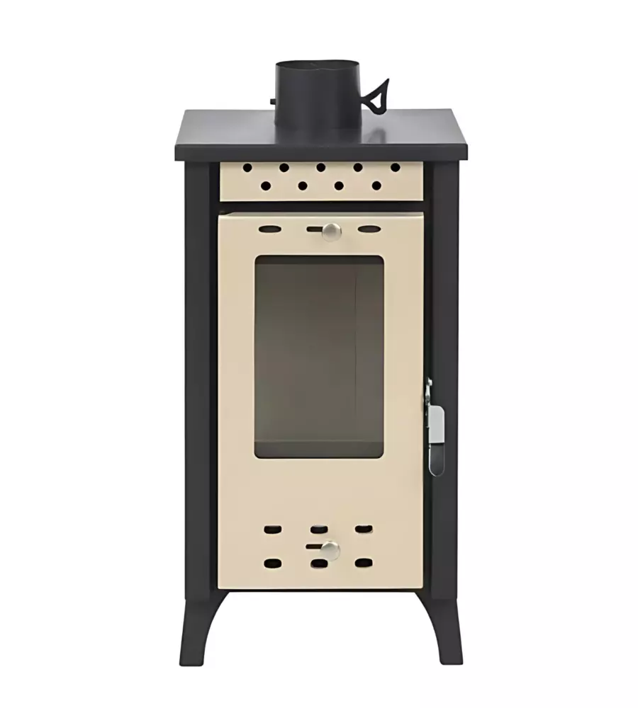STUFA A LEGNA DIVINA FIRE "MATILDE" BEIGE 7,7 KW