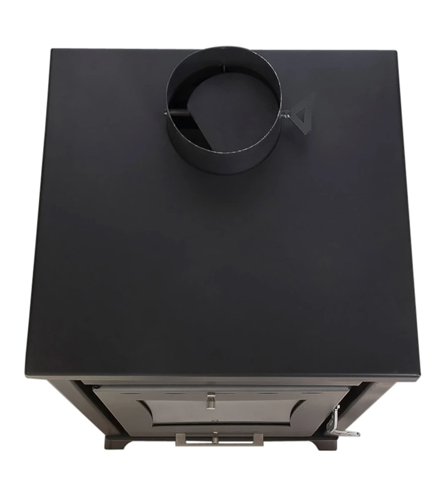 STUFA A LEGNA DIVINA FIRE "OLGA" ROSSO 15 KW