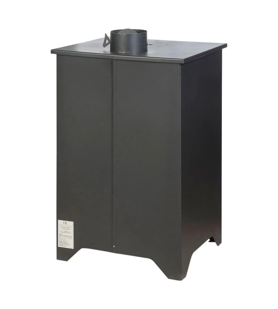STUFA A LEGNA CON FORNO DIVINA FIRE "SILVIA" NERO 14,6 KW