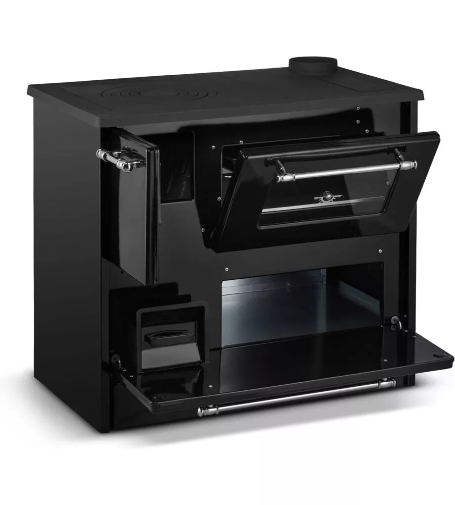 CUCINA A LEGNA DIVINA FIRE "BEATRICE" NERO 9 KW