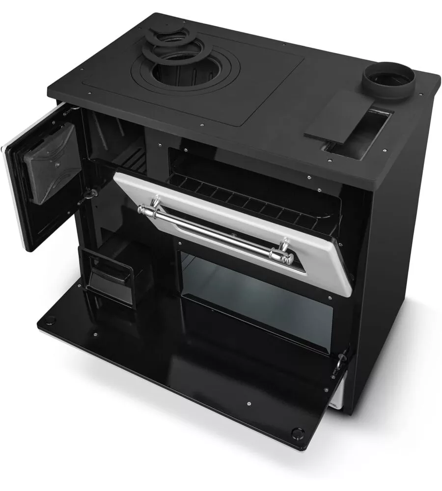 CUCINA A LEGNA DIVINA FIRE "BEATRICE" BIANCO 9 KW