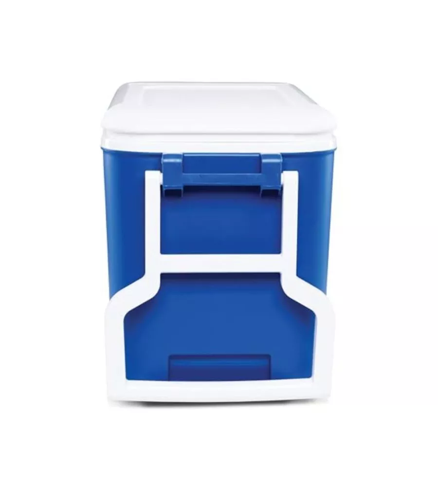 FRIGO PASSIVO PORTATILE "WHILE COOL" CON RUOTE E MANIGLIA BLU 38 LT