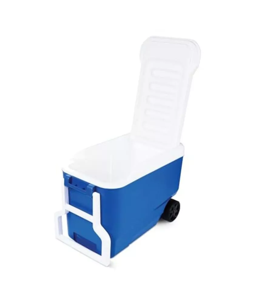 FRIGO PASSIVO PORTATILE "WHILE COOL" CON RUOTE E MANIGLIA BLU 38 LT
