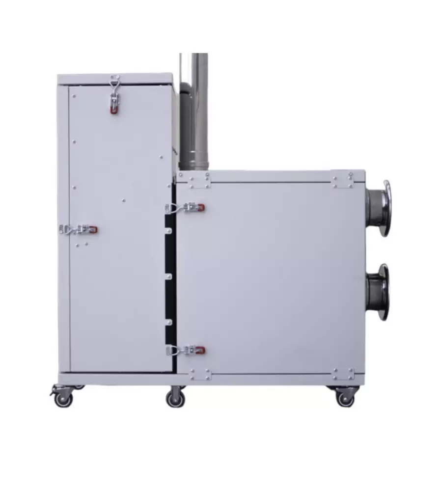 STUFA A PELLET SENZA CANNA FUMARIA PIROX "TURBOPELLET" BIANCO 11 KW