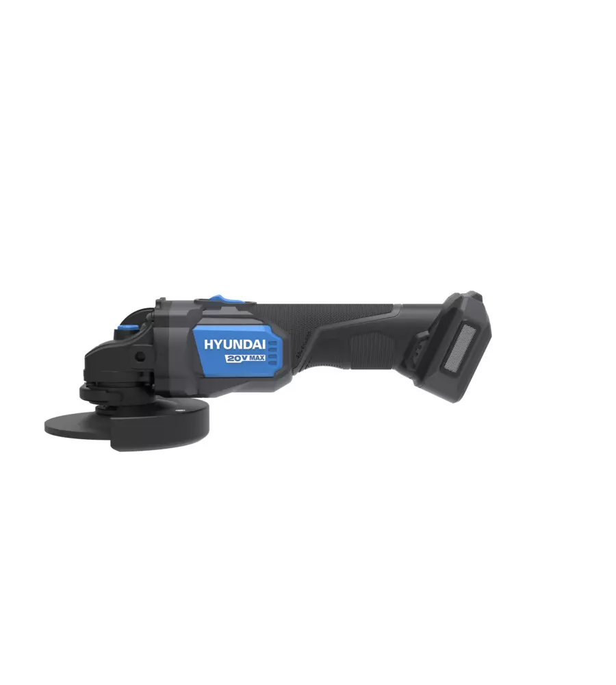 KIT TRAPANO A PERCUSSIONE E SMERIGLIATRICE ANGOLARE A BATTERIA HYUNDAI 2 BATTERIE 20V 2AH/4AH E CARICABATTERIE - COD. 25851
