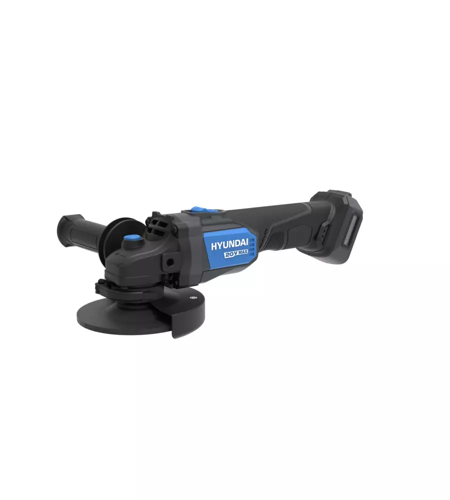 KIT TRAPANO A PERCUSSIONE E SMERIGLIATRICE ANGOLARE A BATTERIA HYUNDAI 2 BATTERIE 20V 2AH/4AH E CARICABATTERIE - COD. 25851