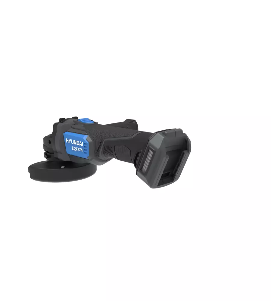 KIT TRAPANO A PERCUSSIONE E SMERIGLIATRICE ANGOLARE A BATTERIA HYUNDAI 2 BATTERIE 20V 2AH/4AH E CARICABATTERIE - COD. 25851