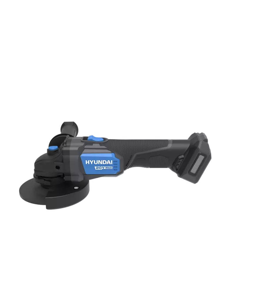 KIT TRAPANO A PERCUSSIONE E SMERIGLIATRICE ANGOLARE A BATTERIA HYUNDAI 2 BATTERIE 20V 2AH/4AH E CARICABATTERIE - COD. 25851