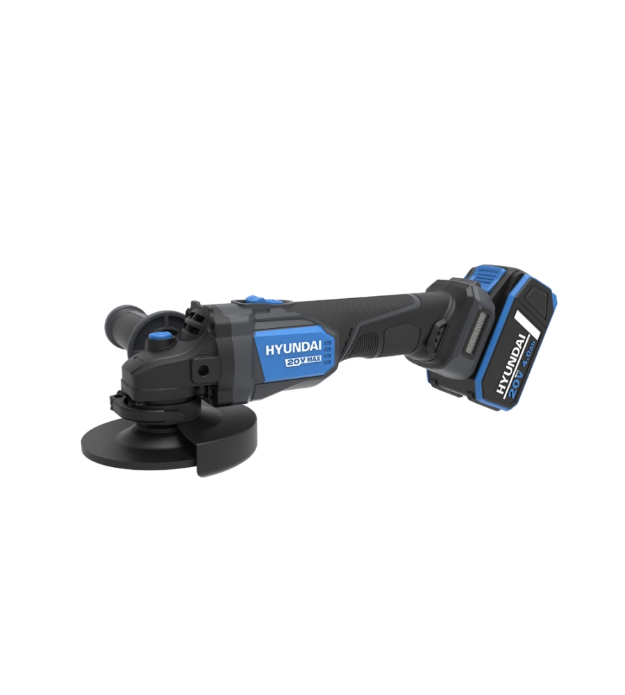 SMERIGLIATRICE ANGOLARE A BATTERIA HYUNDAI DISCO 125 MM 20V, SOLO CORPO MACCHINA - COD. 25858