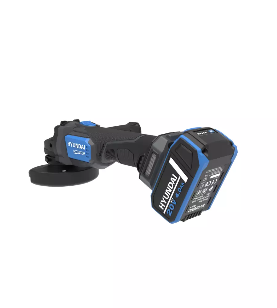 SMERIGLIATRICE ANGOLARE A BATTERIA HYUNDAI DISCO 125 MM 20V, SOLO CORPO MACCHINA - COD. 25858