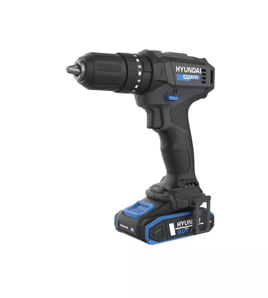 TRAPANO A PERCUSSIONE A BATTERIA HYUNDAI 50 NM 20V, SOLO CORPO MACCHINA - COD. 25872