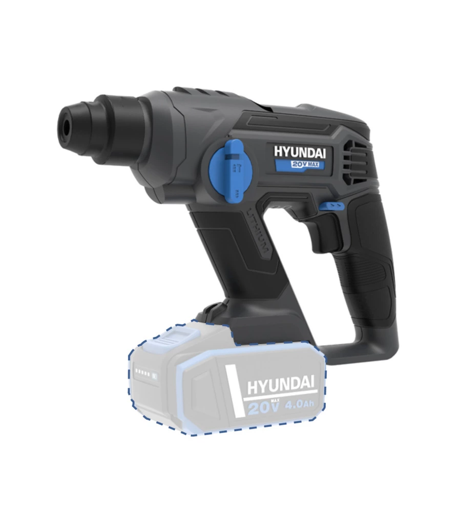 TRAPANO MARTELLO TASSELLATORE A BATTERIA HYUNDAI 1,3 J 20V, SOLO CORPO MACCHINA - COD. 25875