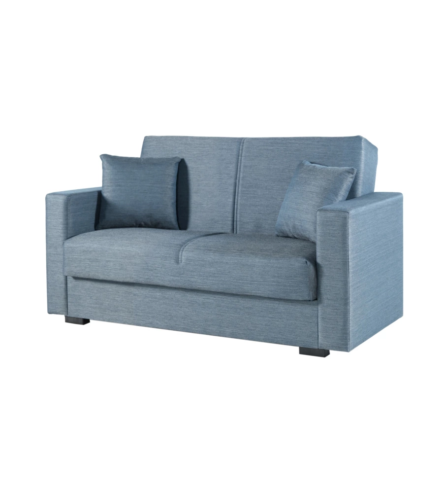 DIVANO LETTO "AFRODITE" 2 POSTI GRIGIO-BLU 155X80X87 CM