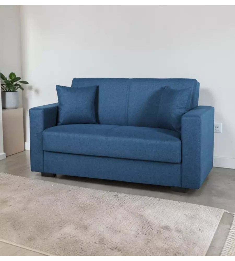DIVANO LETTO "AFRODITE" 2 POSTI BLU 155X80X87 CM
