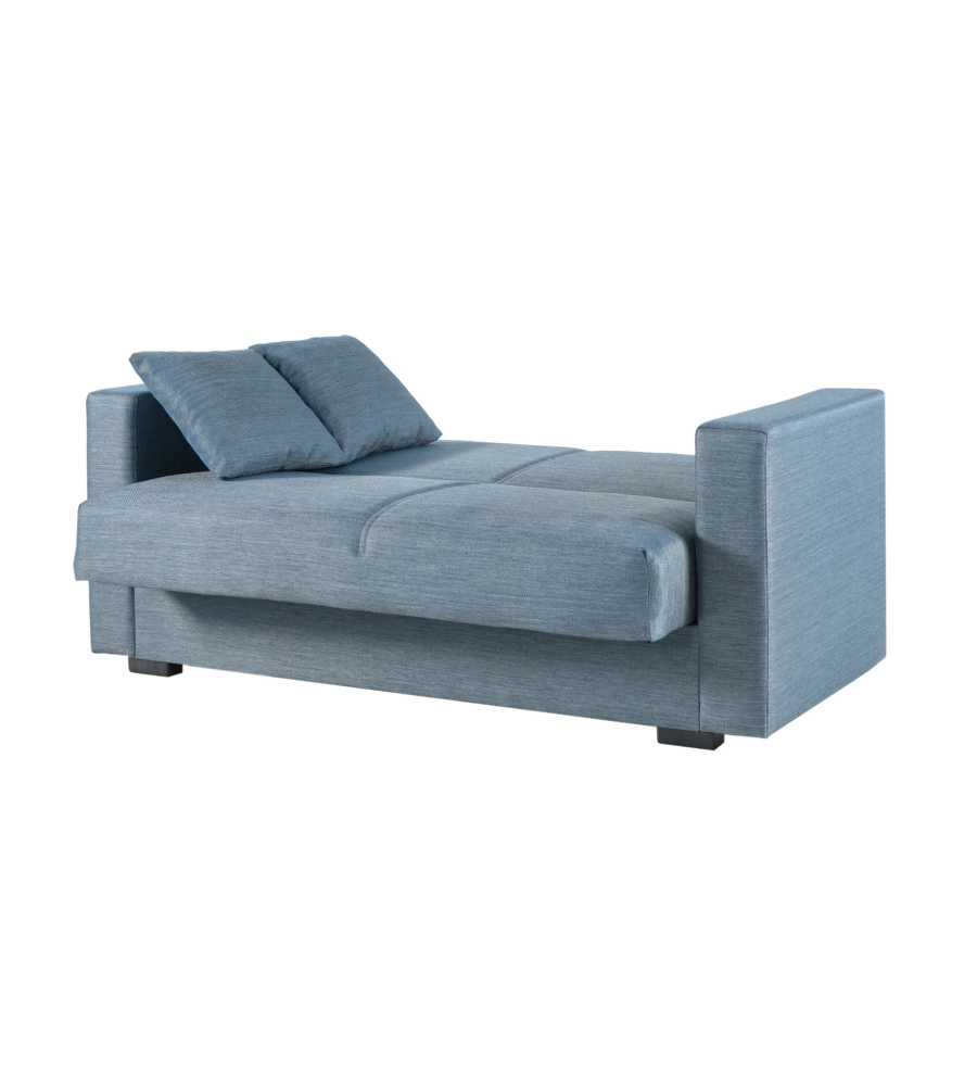 DIVANO LETTO "AFRODITE" 2 POSTI GRIGIO-BLU 155X80X87 CM