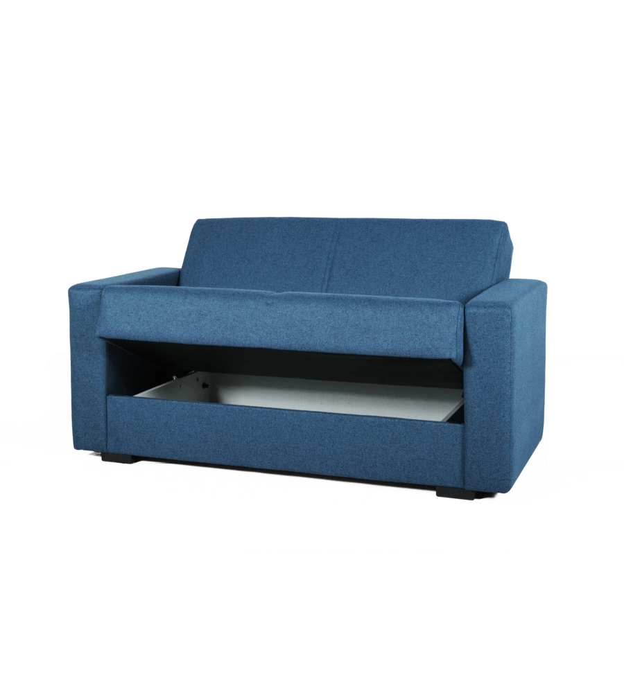 DIVANO LETTO "AFRODITE" 2 POSTI BLU 155X80X87 CM