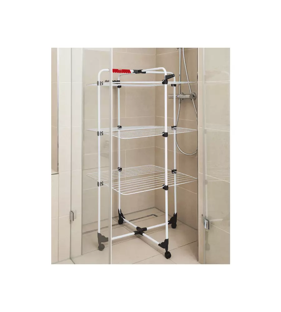 STENDIBIANCHERIA VERTICALE VILEDA "MIXER 3" IN ACCIAIO, 71X71X132 CM