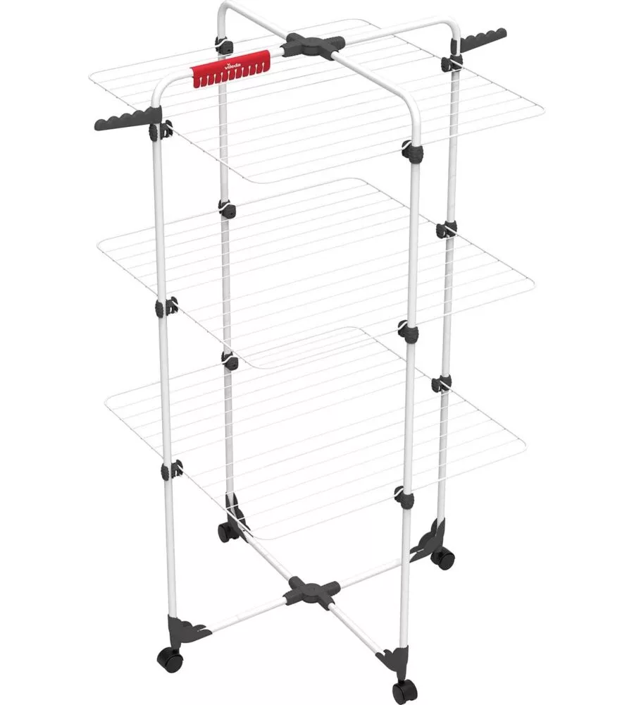 STENDIBIANCHERIA VERTICALE VILEDA "MIXER 3" IN ACCIAIO, 71X71X132 CM