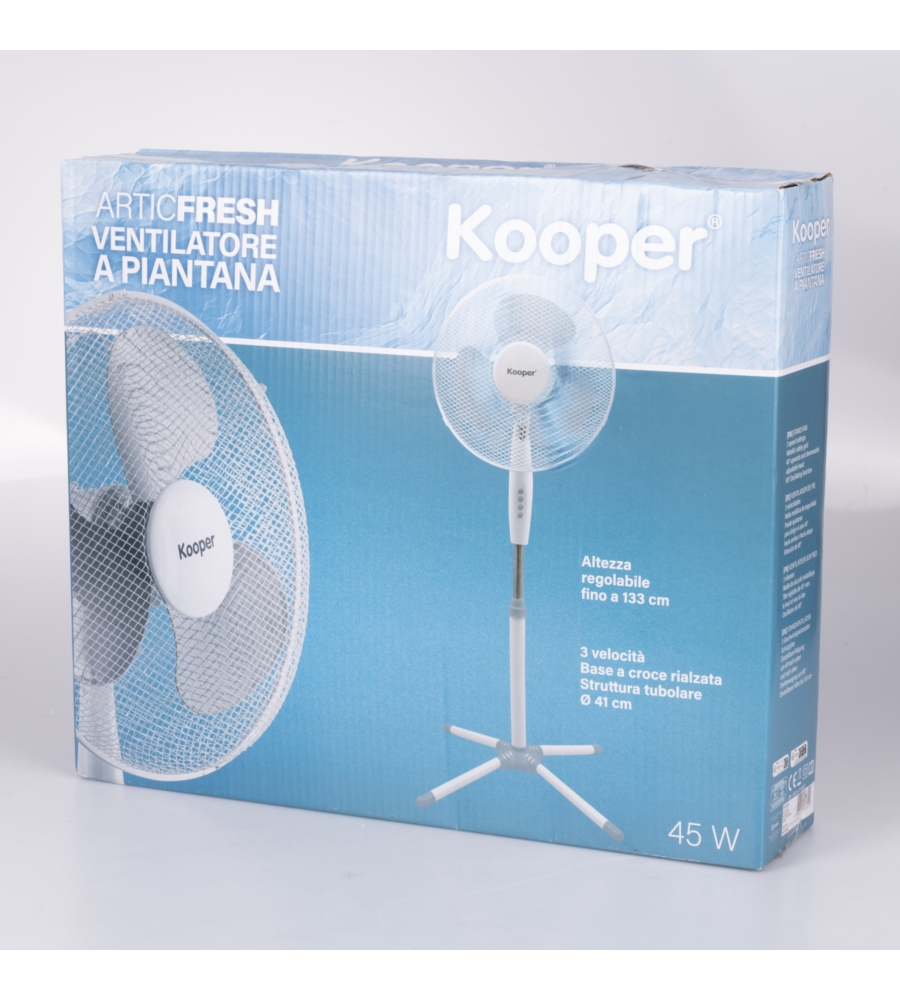VENTILATORE A PIANTANA KOOPER "ARTICFRESH" BIANCO 45W