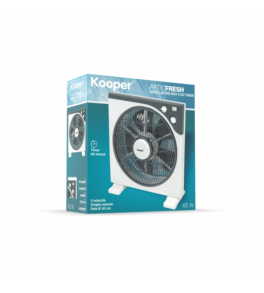 VENTILATORE DA TAVOLO KOOPER "ARTICFRESH" BIANCO 45W