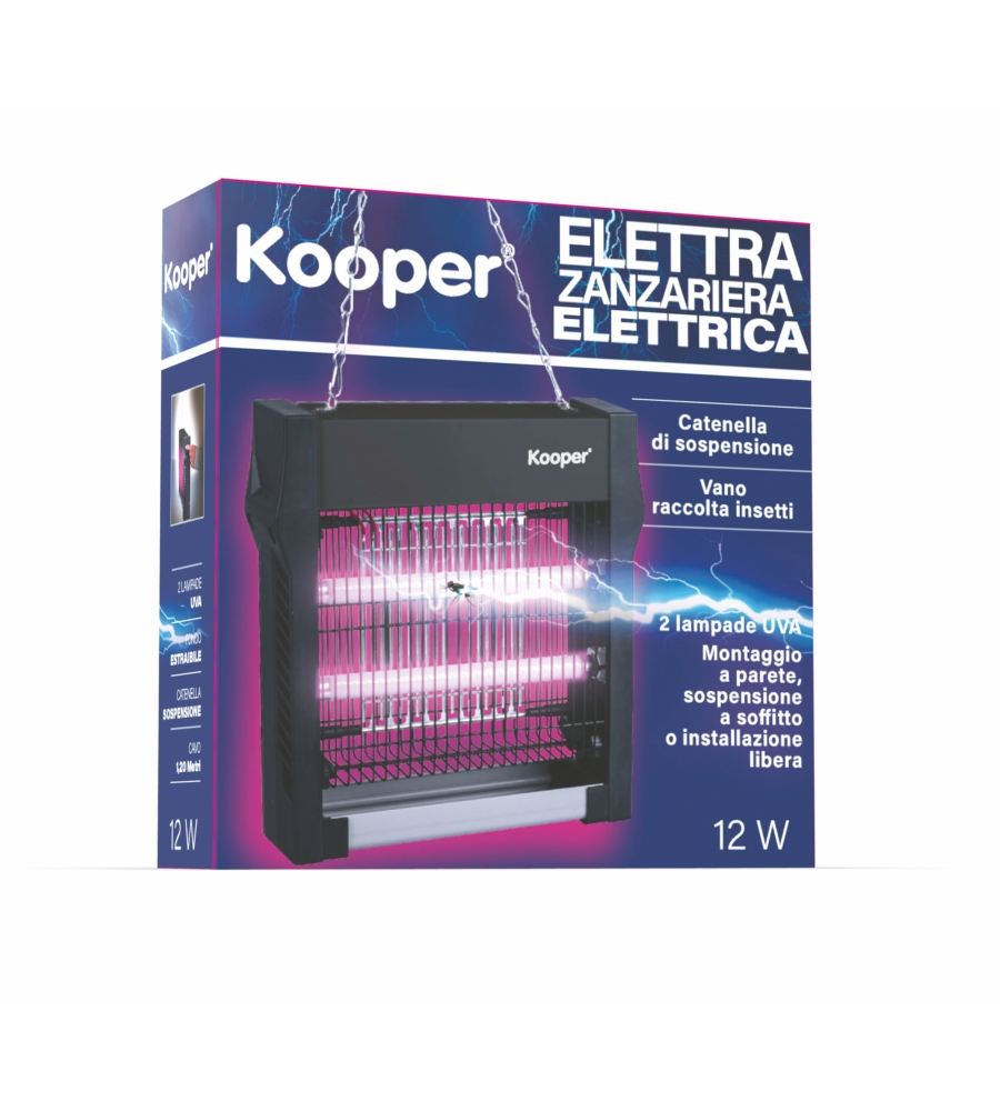 ZANZARIERA ELETTRICA KOOPER NERA 12W