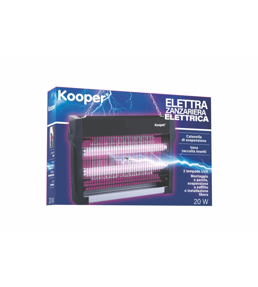 ZANZARIERA ELETTRICA KOOPER NERA 20W
