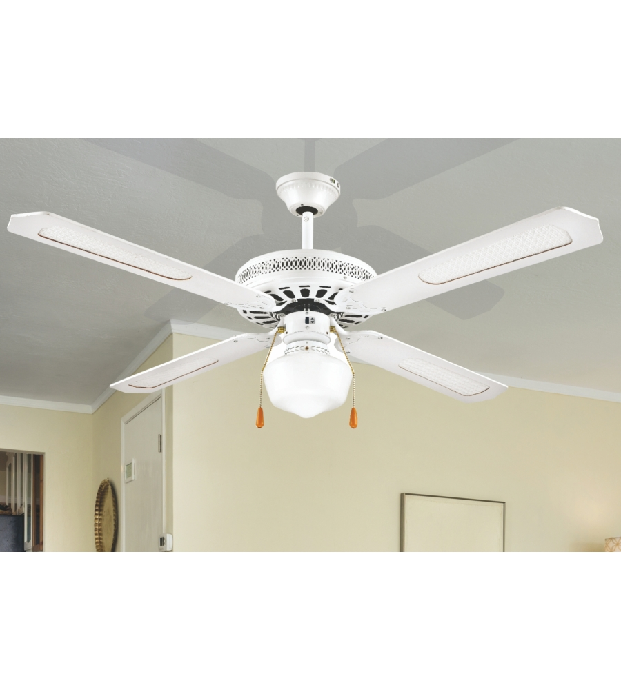 VENTILATORE A SOFFITTO "WINDY" BIANCO 70W