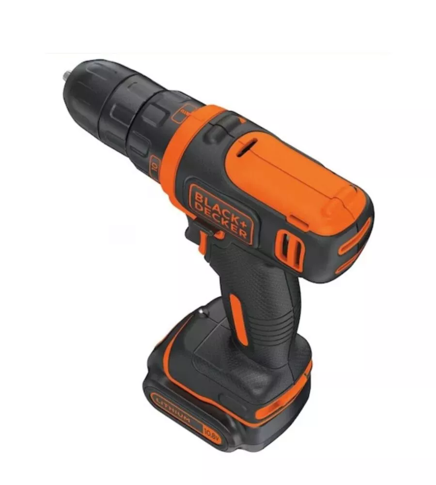 KIT VALIGETTA TRAPANO AVVITATORE A BATTERIA BLACK+DECKER "BDCDD12KB-QW" 2 BATTERIE 10,8V 1,5AH