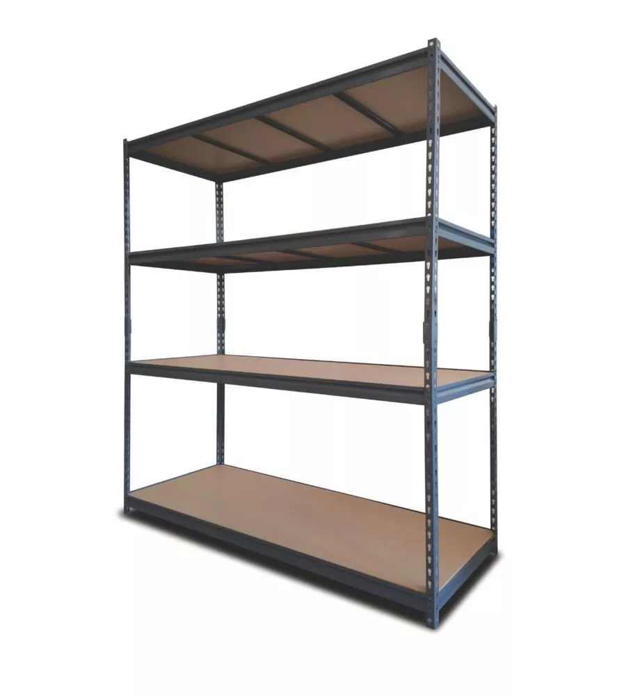SCAFFALE METALLICO 4 RIPIANI 180X60X180 CM