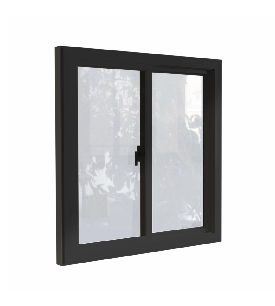 FINESTRA A DUE ANTE SCORREVOLI ARTPLAST IN ALLUMINIO PER CASETTA MODULARE 95X92,5 CM