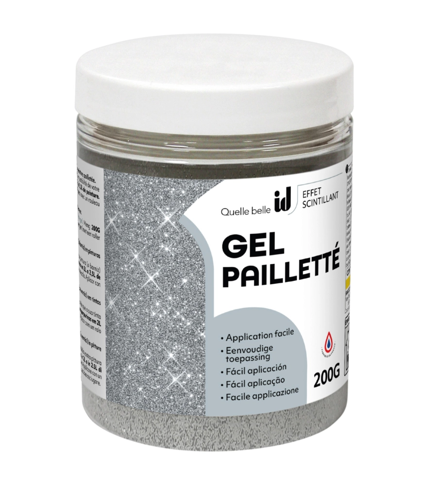 GEL PAILETTE CON EMULSIONE NEUTRA, 200 GR