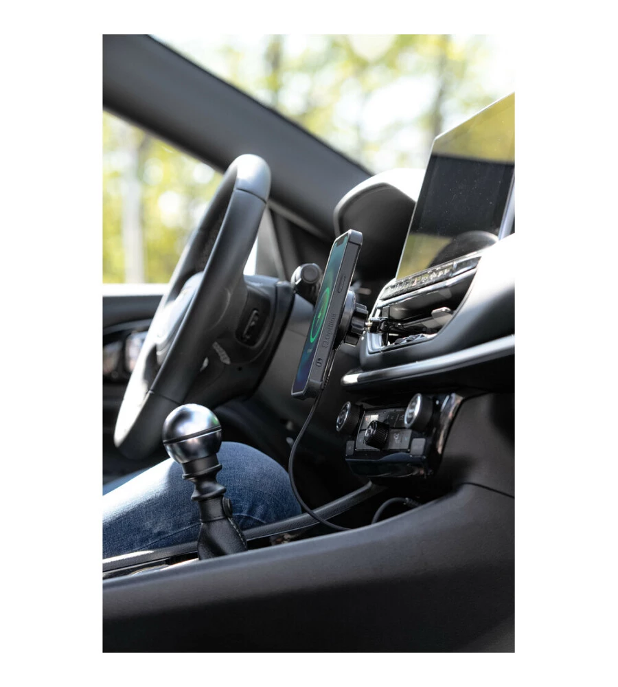 PORTA TELEFONO MAGNETICO LAMPA "MAG WIRELESS AIRVENT" PER BOCCHETTA D'AERAZIONE CON RICARICA WIRELESS - 91802