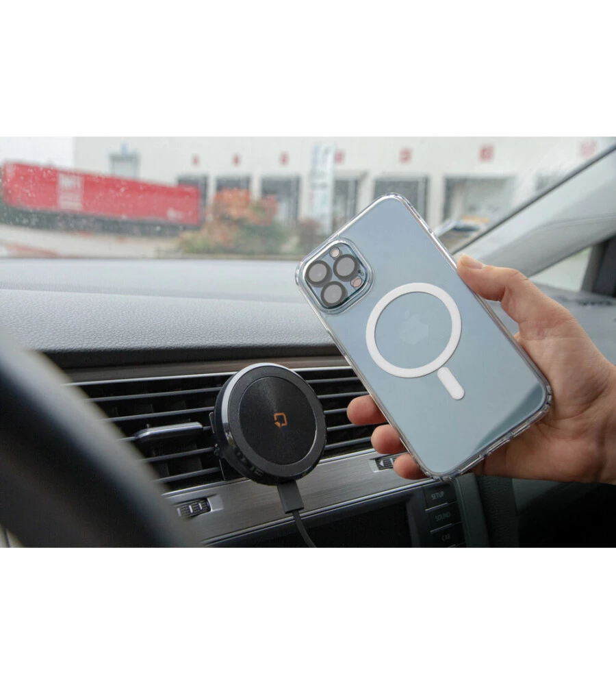 PORTA TELEFONO MAGNETICO LAMPA "MAG WIRELESS AIRVENT" PER BOCCHETTA D'AERAZIONE CON RICARICA WIRELESS - 91802