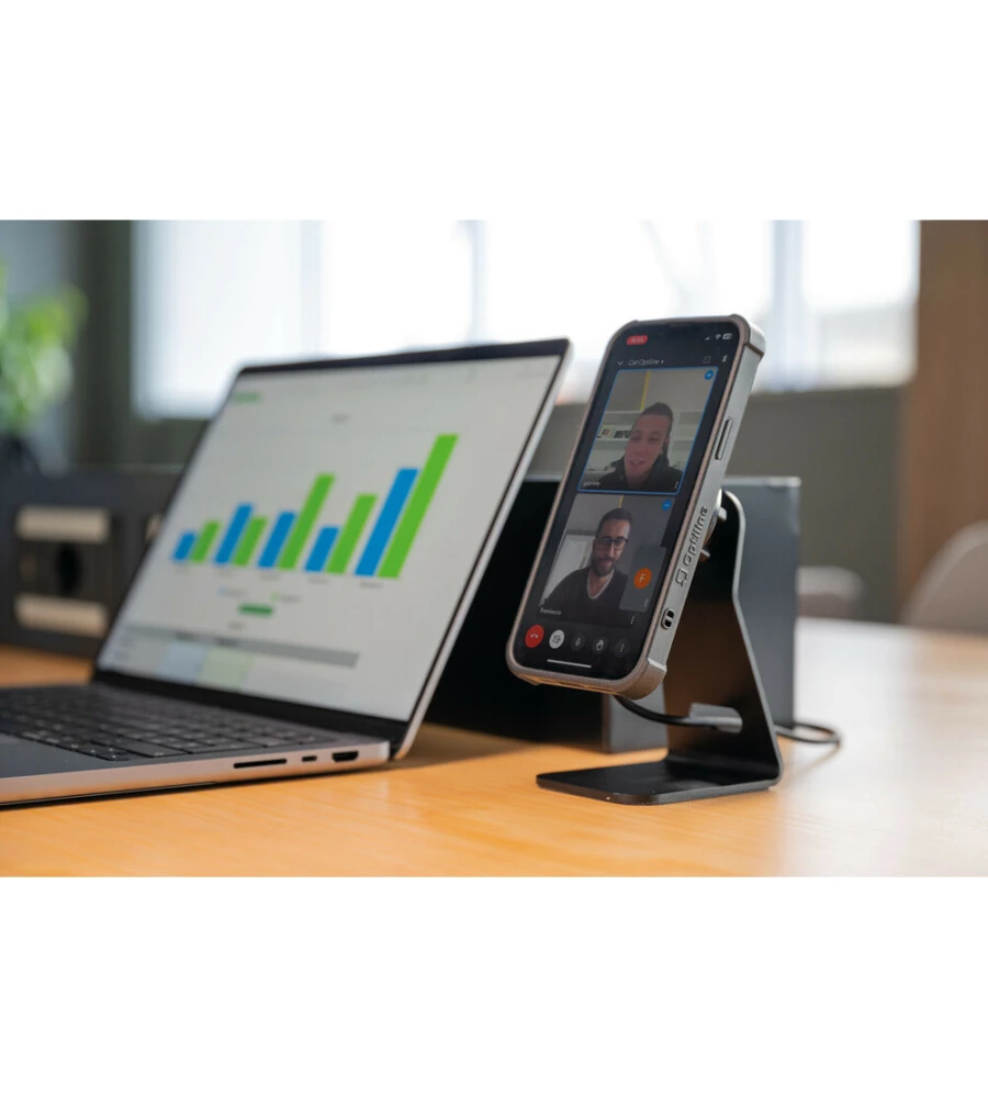 PORTA TELEFONO MAGNETICO DA TAVOLO LAMPA "MAG WIRELESS STAND" CON RICARICA WIRELESS - 91807