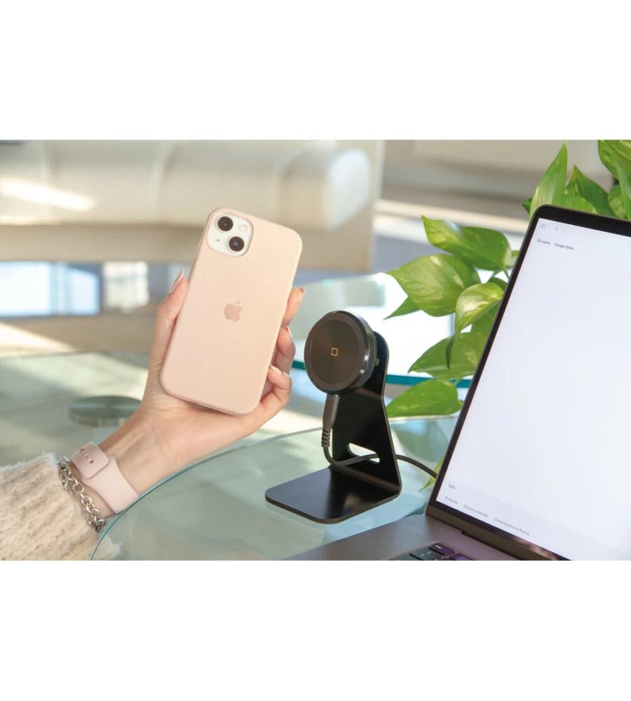 PORTA TELEFONO MAGNETICO DA TAVOLO LAMPA "MAG WIRELESS STAND" CON RICARICA WIRELESS - 91807