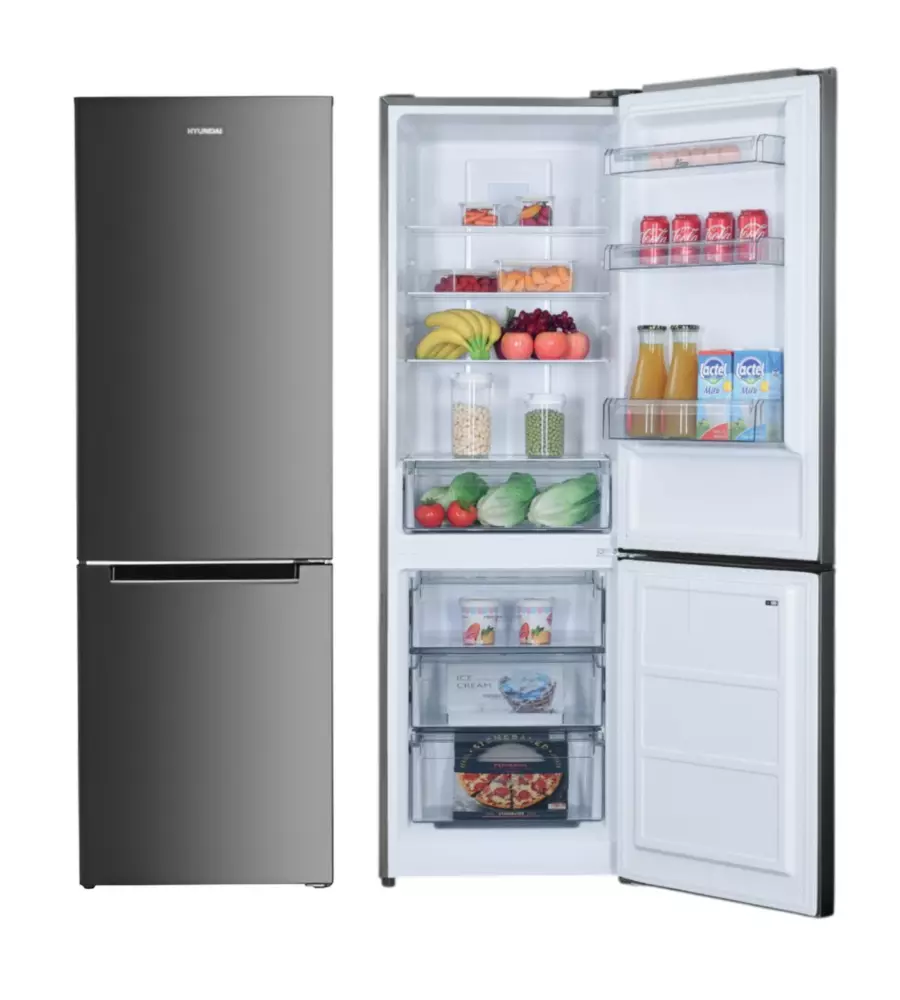 FRIGORIFERO HYUNDAI "TOTAL NO FROST" IN ACCIAIO INOX 60X60X186 CM