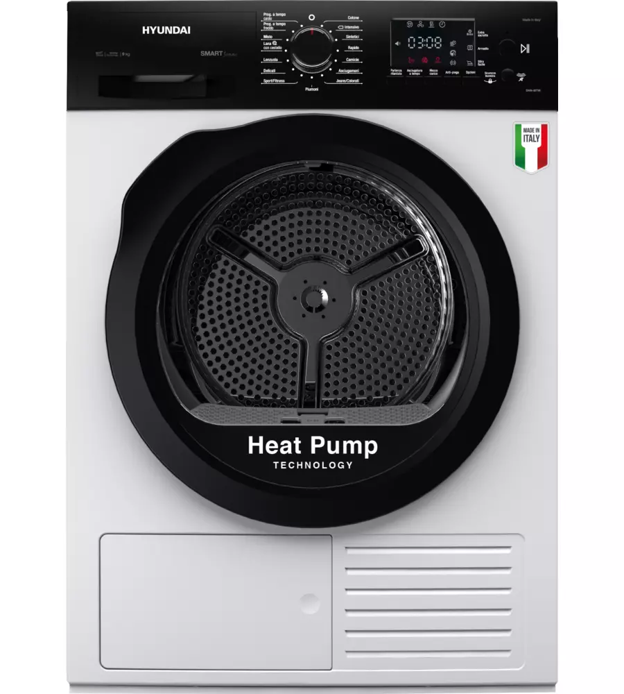 ASCIUGATRICE A POMPA DI CALORE HYUNDAI "DHN-9ITW" CARICO 9 KG
