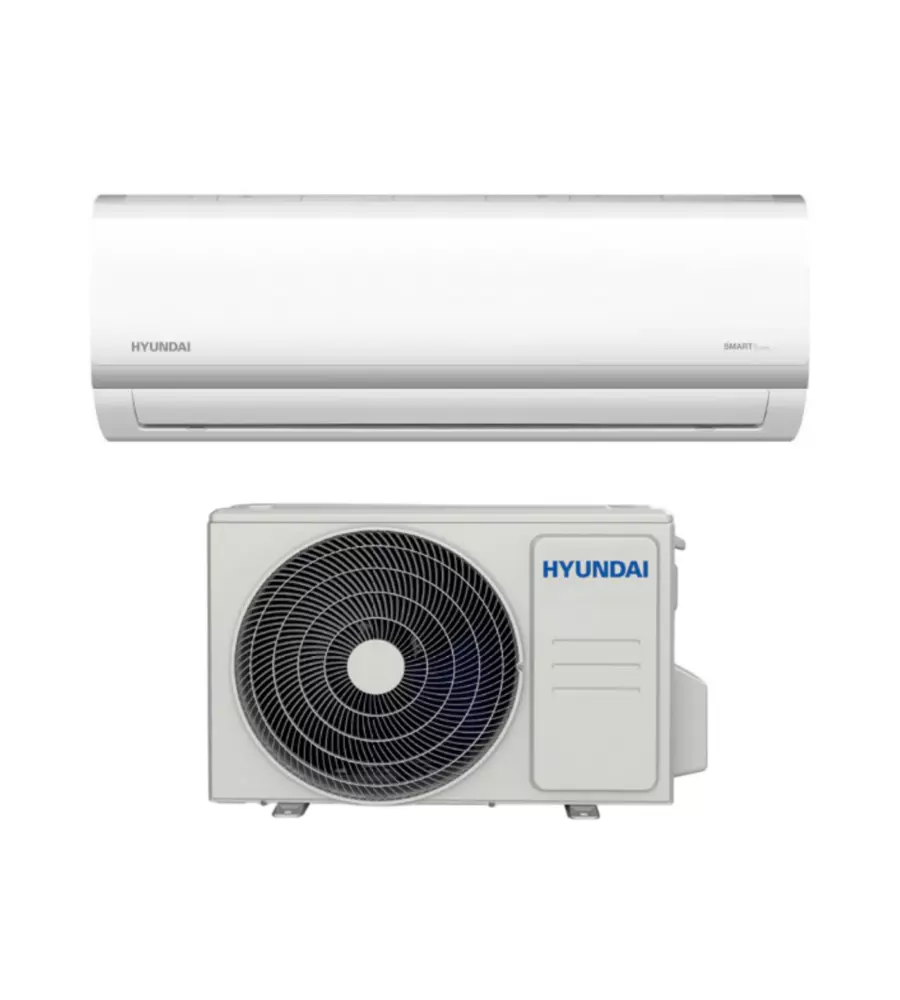 CLIMATIZZATORE CALDO FREDDO HYUNDAI POMPA DI CALORE 4 IN 1 "WSHN-354AF3 KIT" MONOSPLIT E UNITA' ESTERNA 12000 BTU CON WI-FI