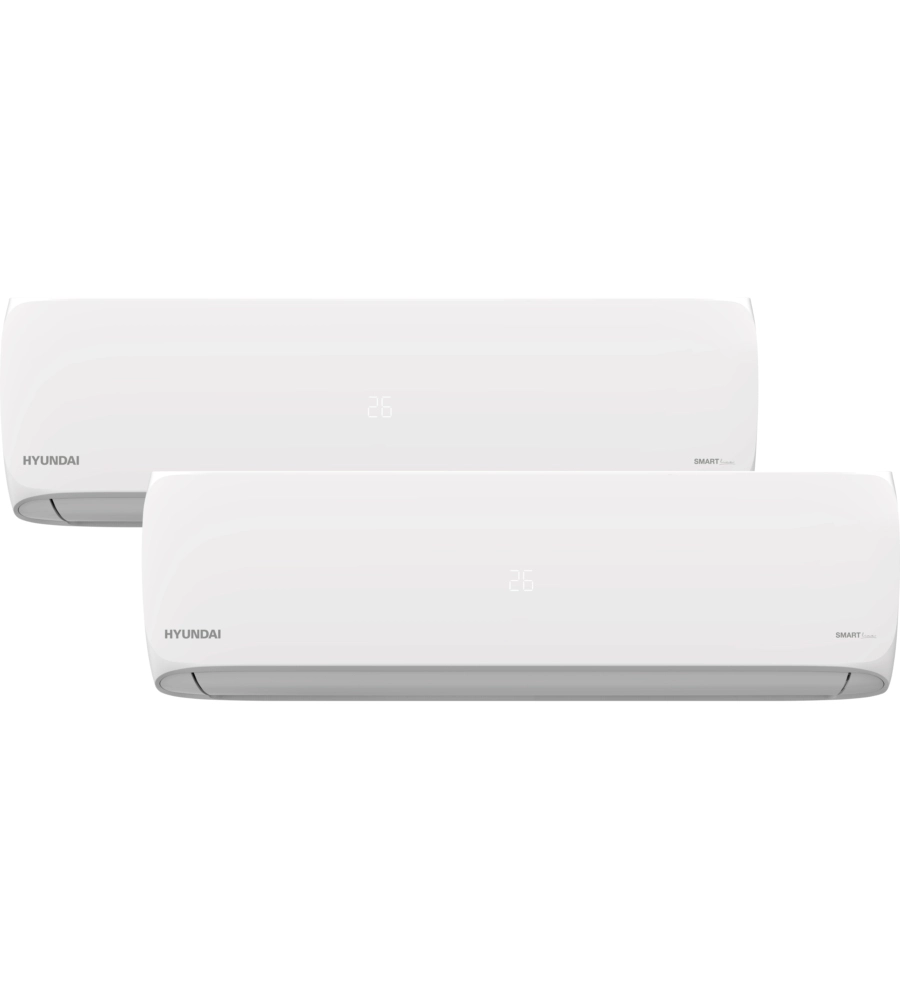 CLIMATIZZATORE CALDO FREDDO HYUNDAI POMPA DI CALORE 4 IN 1 "WSHN-DUAL 093+123" DUALSPLIT E UNITA' ESTERNA 9000 + 12000 BTU CON WI-FI