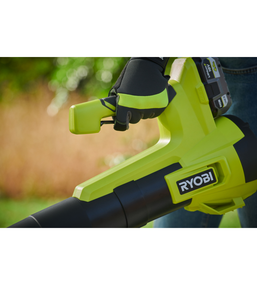 SOFFIATORE A BATTERIA CON TURBINA JET RYOBI "RY18BLB-140" 18V, BATTERIA 4AH INCLUSA