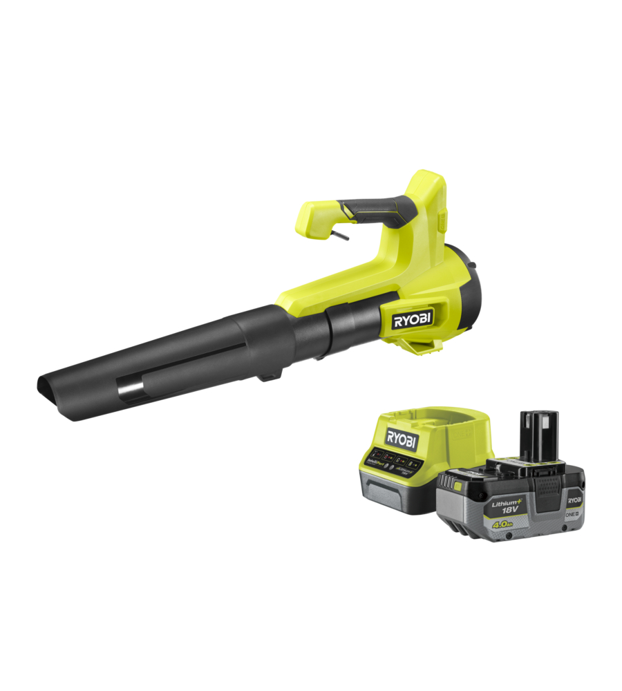 SOFFIATORE A BATTERIA CON TURBINA JET RYOBI "RY18BLB-140" 18V, BATTERIA 4AH INCLUSA