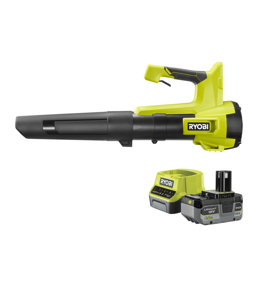 SOFFIATORE A BATTERIA CON TURBINA JET RYOBI "RY18BLB-140" 18V, BATTERIA 4AH INCLUSA