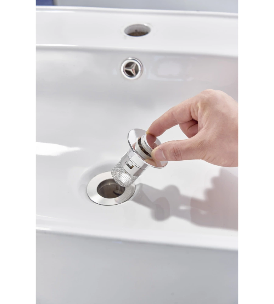 PILETTA CLICL CLACK IDRO-BRIC "IZZY" CON CESTELLO RACCOGLITORE, DIAMETRO 34-37 MM